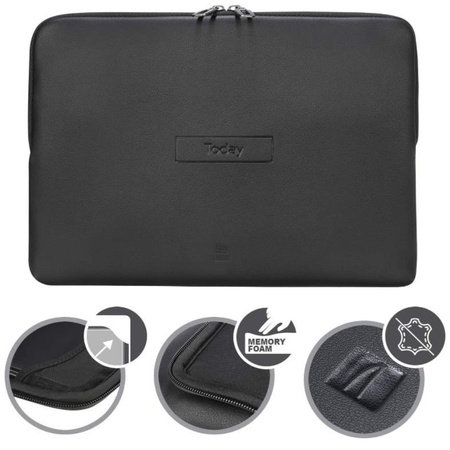 Tucano Today - Pokrowiec MacBook Pro 14" / Pro 13" (M2/M1/2022-2016) / Air 13" (M4/M3/M2/M1/2025-2018) / Laptop 12” (czarny)