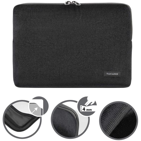 Tucano Velluto - Pokrowiec MacBook Pro 13" (M2/M1/2022-2016) / MacBook Air 13" (M4/M3/M2/M1/2025-2018) / Laptop 12” (niebieski)