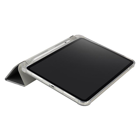 Tucano Satin Case - Tasche für iPad 10.9" (2022) mit Magnet & Standfuß mit Apple Pencil Halter (silber)