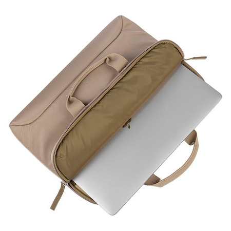 Tucano Smilza Super Slim Bag - Sacoche pour MacBook Air 15" / Air / Pro 13" / Notebook 13" / 14" (beige)