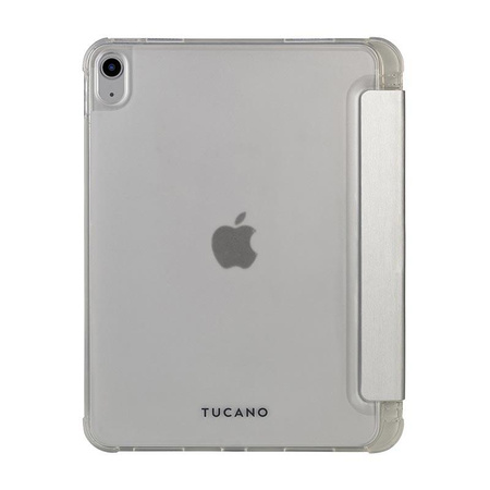 Tucano Satin Case – Etui do iPad 10.9" (2022) w/Magnet & Stand up z uchwytem Apple Pencil (srebrny)