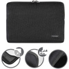 Tucano Velluto - Housse pour MacBook Pro 13" (M2/M1/2022-2016) / MacBook Air 13" (M4/M3/M2/M1/2025-2018) / Housse pour ordinateur portable 12" (noir)